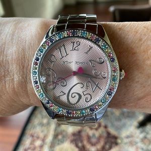 Betsy Johnson Rainbow Crystal Watch